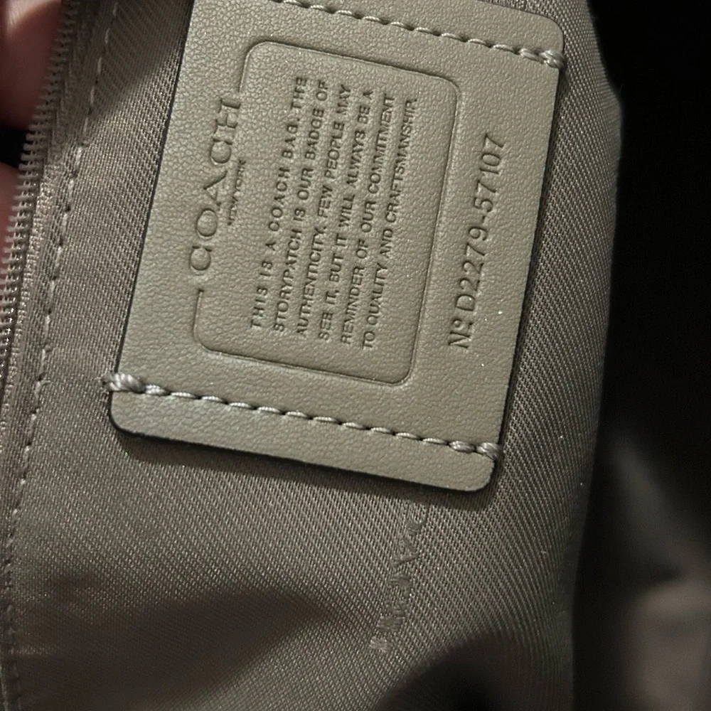 Coach Taupe Leather Tote Bag - Picture 6 of 6